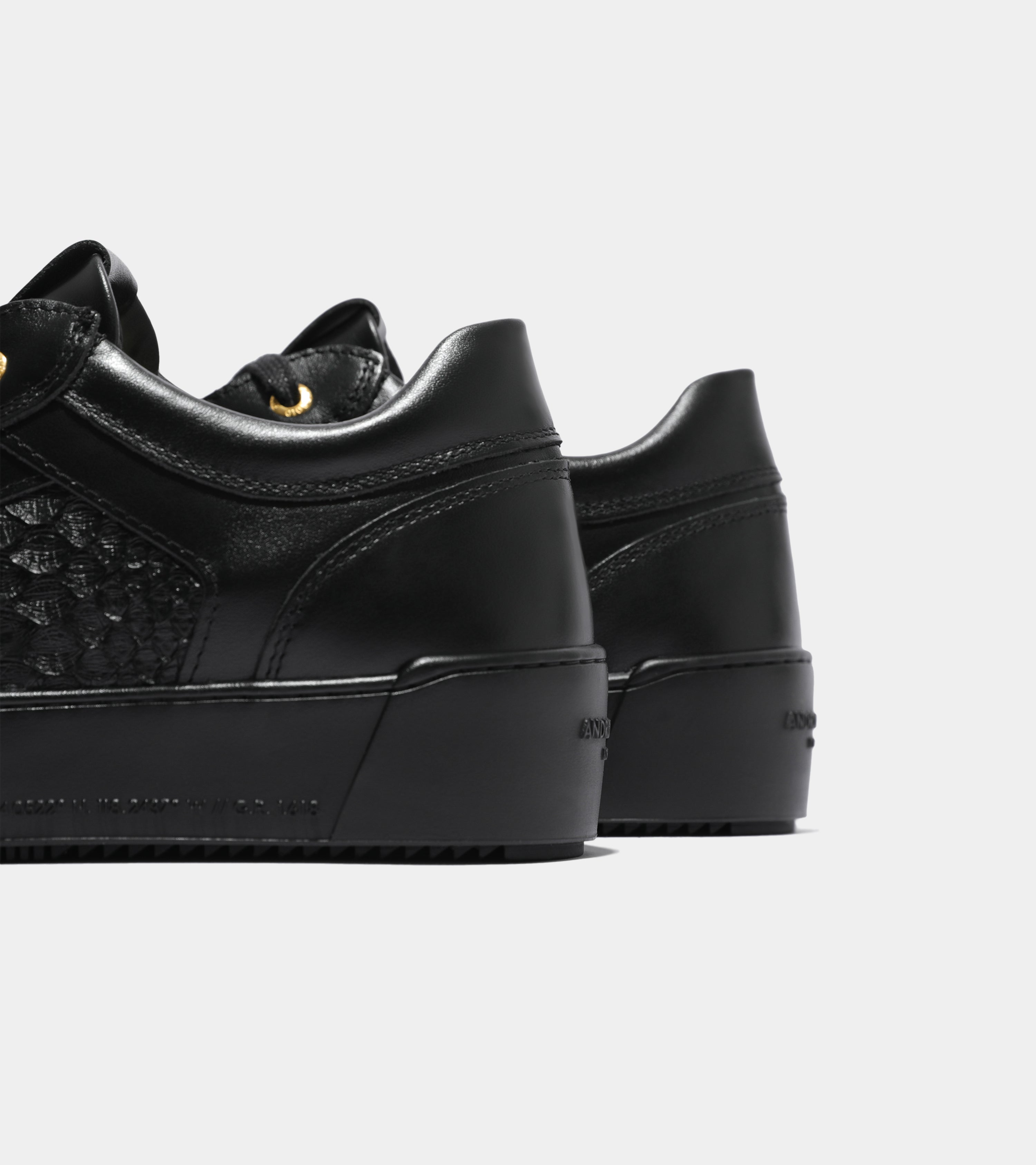 Android Homme | Mens Venice | Black Leather Real Python