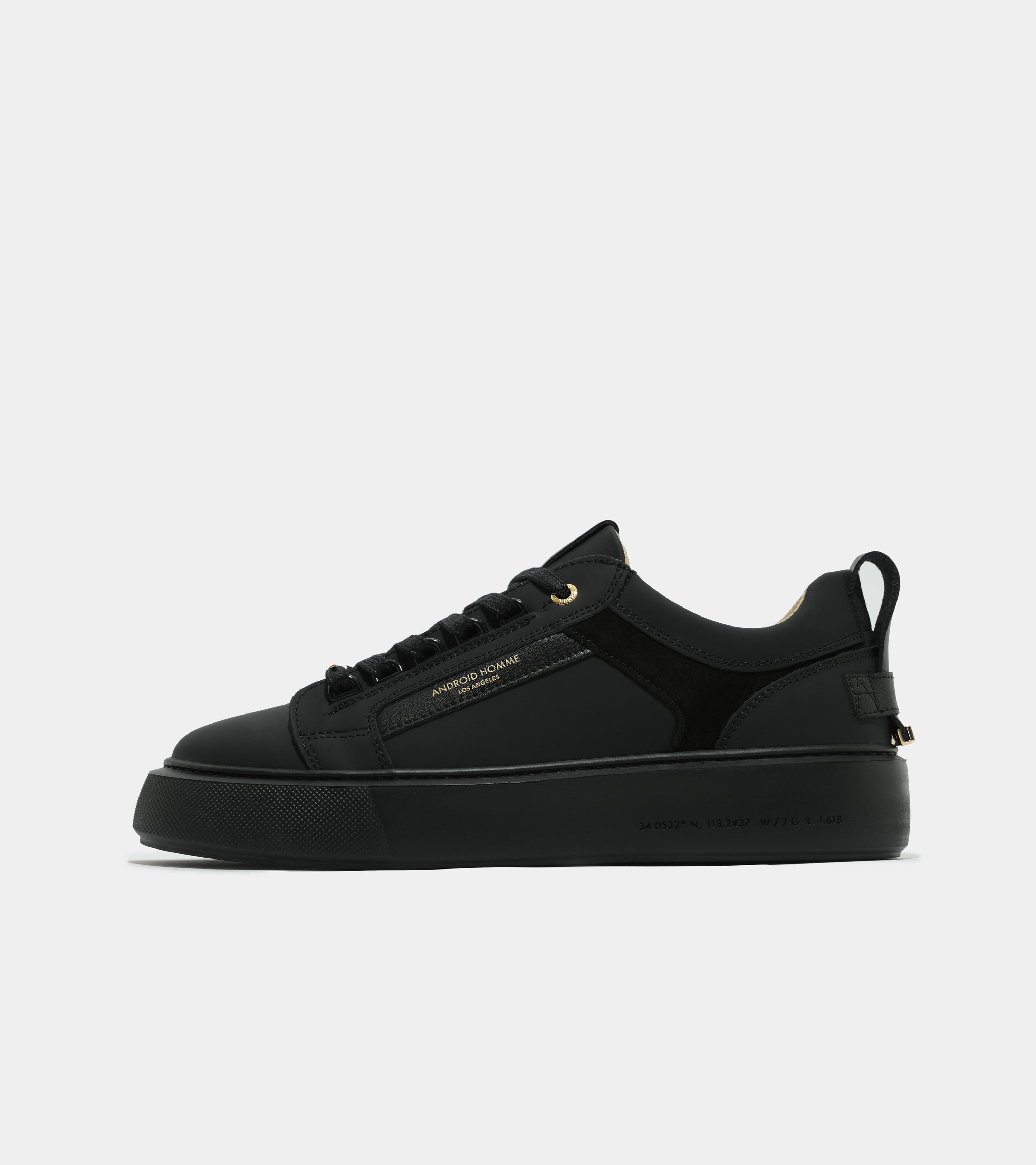 Venice Oversized | Black Gomma Leather Suede AHP233-30