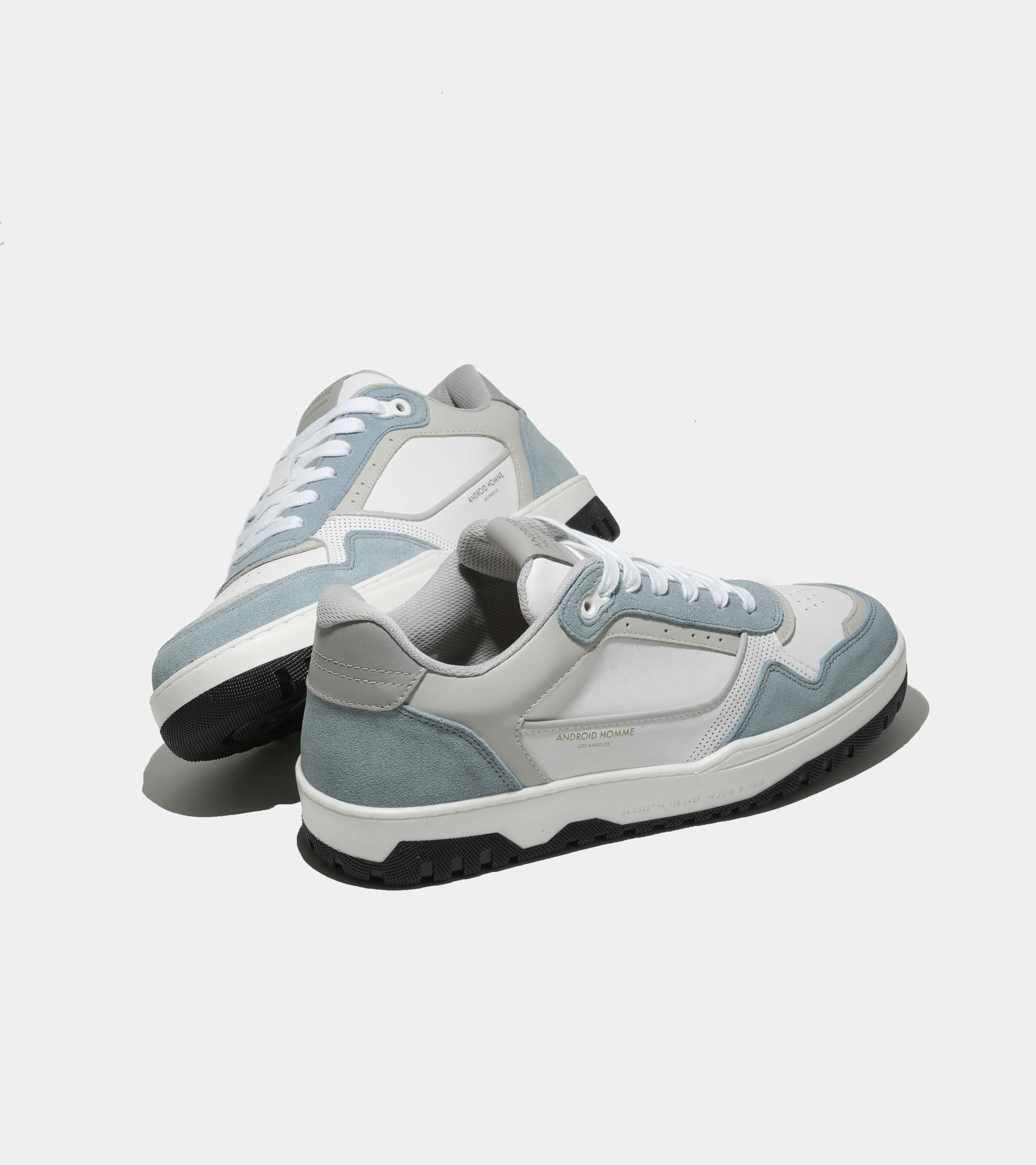Android Homme | Mens Forum Court | Sky Blue Suede