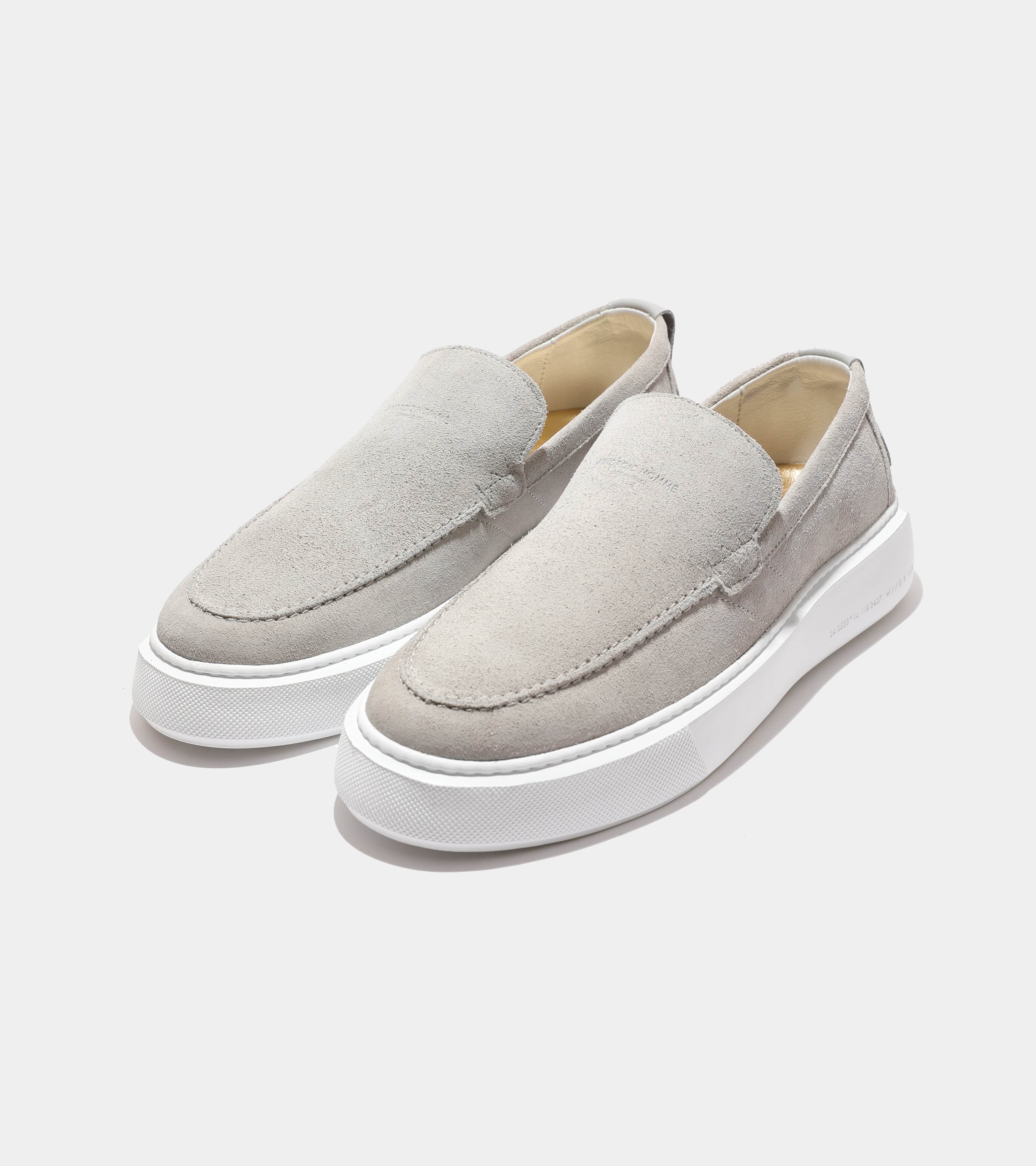 Oversized Loafer | Grey  Suede AHP244-04