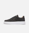 Manhattan Velvet Suede & Gold Hardware