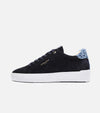 Zuma Suede & Hairy Denim Heel Trim