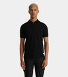 Embroidered Zip Polo