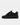 Black Leather Low Top Shoes Point Dume Gloss Viper