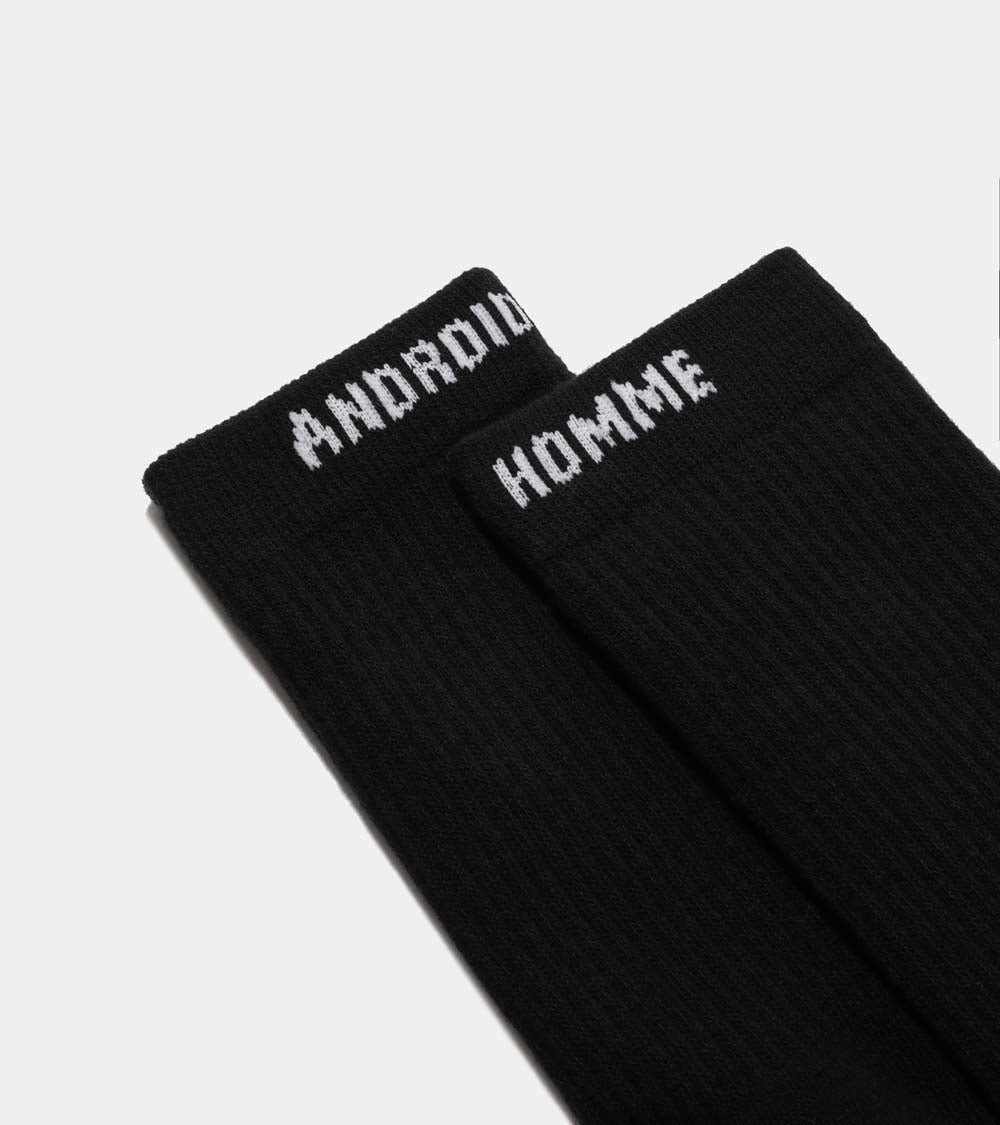 Android Sock Crew Black | Mens Designer Socks | Android Homme