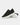 Leather Low Top Shoes Zuma Caiman Croc Black
