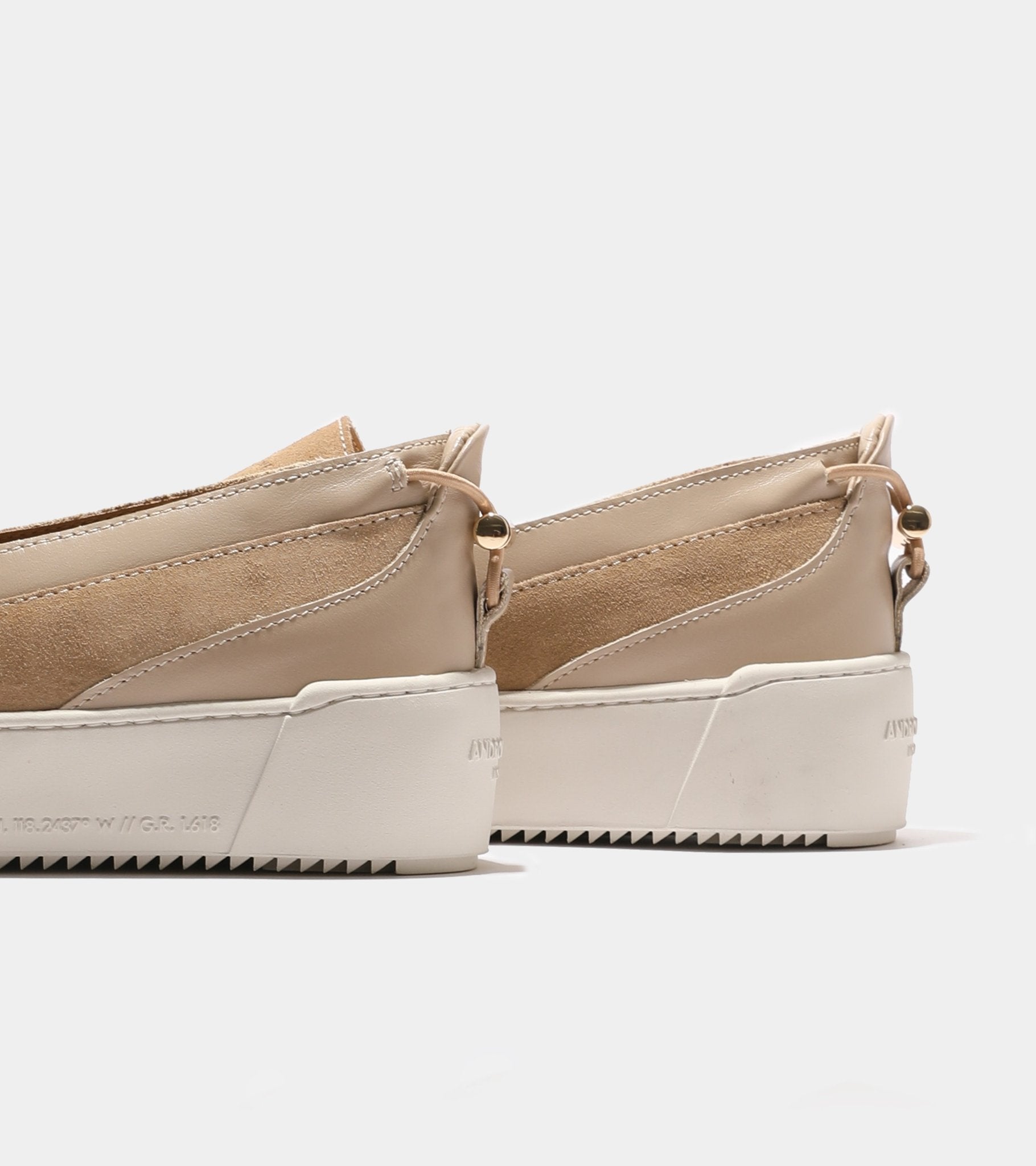 Delta Slip Beige | Mens Suede Loafers | Android Homme