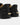 Suede Leather Low Top Shoes Venice Oversized Black
