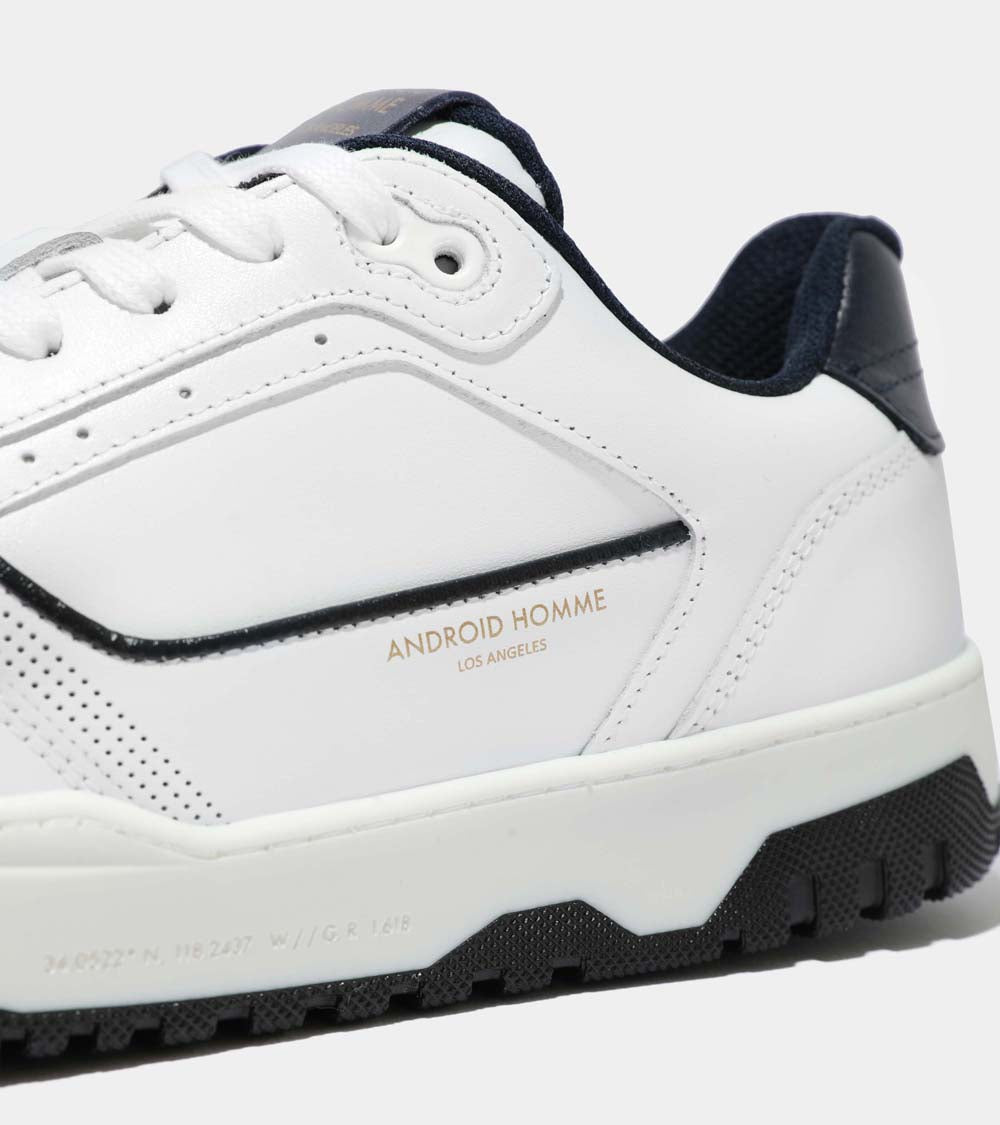 Forum Court | White Leather Navy AHP224-71