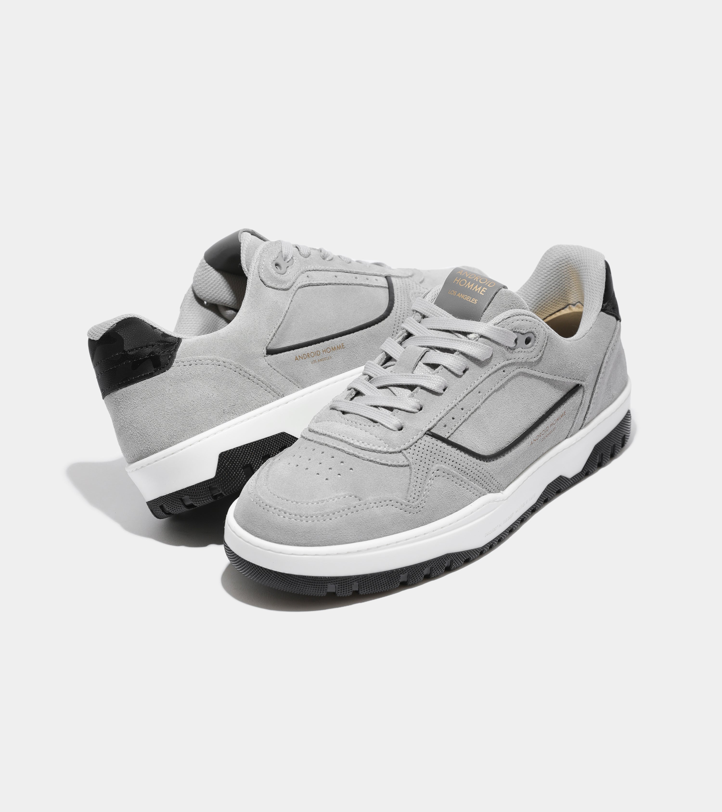 Forum Court | Grey Suede Leather AHP231-55