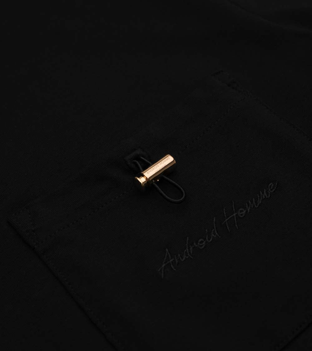 Toggle Pocket T-Shirt | Black AHTA231-07