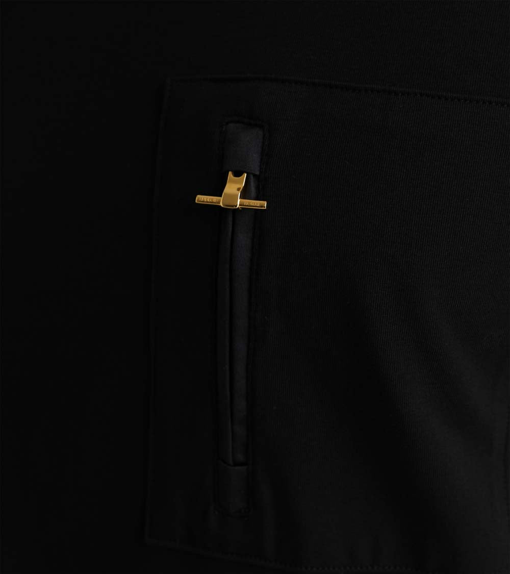 Zip Pocket T-Shirt | Black AHTA231-08